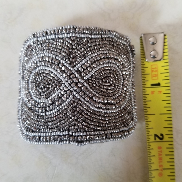 Vintage Antique Art Deco 1920s Made In France Beaded Shoe Clip Buckle Set - Picture 12 of 15